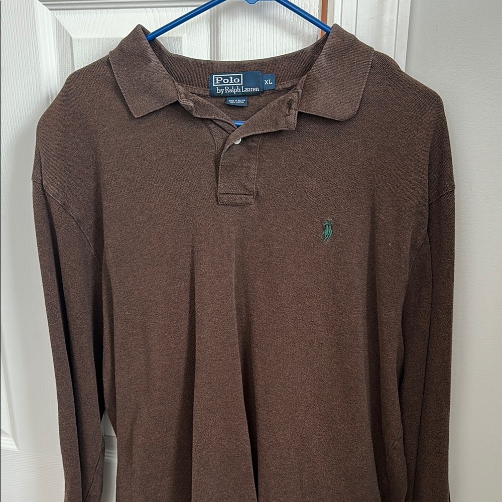 Ralph Lauren Chocolate Polo Shirt Soft Knit Classic Design